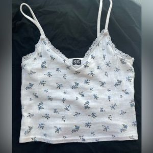 A floral cropped tank